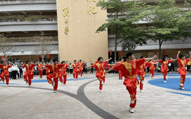 文化广场武术表演